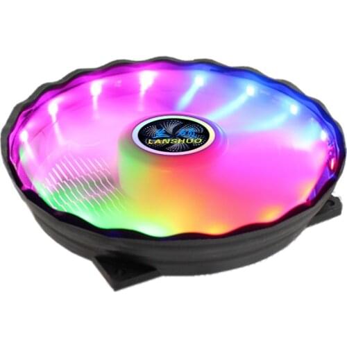 ONLY One Cooling Fan for CPU Cooler 12CM RGB LED