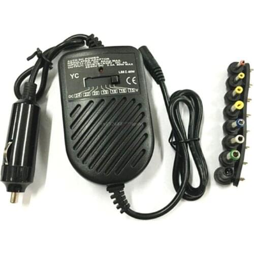 DC 80W Car Auto Universal Charger Power Supply Adapter Set For Laptop Notebook
