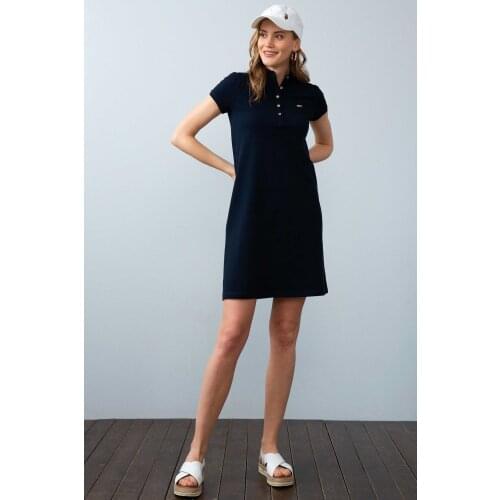 US Polo Assn Navy Blue Women Knitted Dress