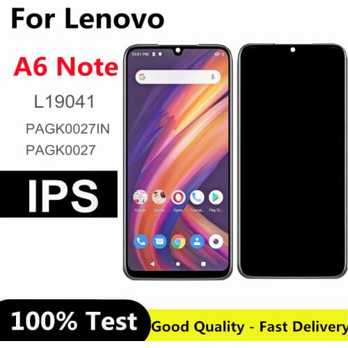 6.09" For lenovo A6 Note L19041 LCD Display Touch Screen Digitizer Assembl For lenovo a6 note LCD