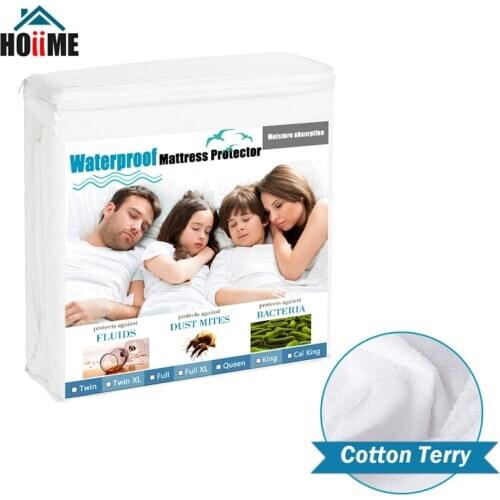 160X200/180x200cm Waterproof Mattress Cover Soft Terry Sheet Matress Protector Elastic Bedspread on The Bed Offer Dropshipping