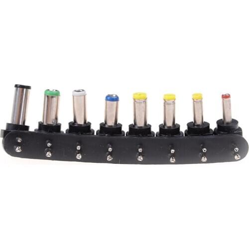 8Pcs/set Universal For Notebook Laptop AC DC Power Supply Charger Adapter Tips Jack Connector For Charging Plug For Tablets PC