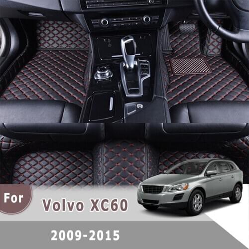Carpets Accessories Auto Waterproof Dash Rugs Right Wheel Car Floor Mats For XC60 2009 2010 2011 2012 2013 2014 2015 For Volvo