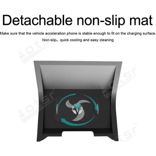 QI Wireless Charge Special On-board Charge Phone Charge Panel Android For Land Rover Velar 2017 - 2019 Pad Non-slip Accessories