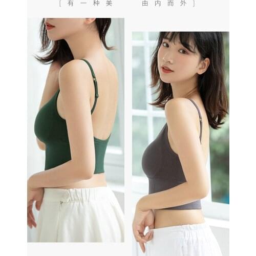 Big U - shaped Beauty back Wrap chest with chest without Underwire Sports vestWwomen suspenders Underwear Women