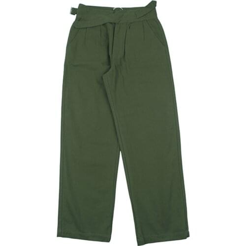 Retro US Army Gurkha Trousers Military WW2 Straight Pants Loose Sweatpants Tactical Uniform Cotton Streetwear