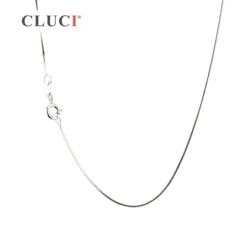 CLUCI 3pcs 16/18/20/22/24/26 Inch 925 Sterling Silver Snake Chain for Necklace Making Silver 925 Women Snake Chain SN014SB
