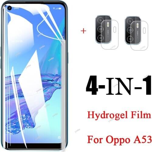 Hydrogel Soft Film for oppo a53 a 53 2020 screen protectors camera lens protective not glass on oppoa53 2020 6.5" phone film