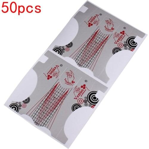 Nail Art Tools Nail Forms Silver Extension Acrylic Builder Form Guide For Nail Extension Stencil Manicure Tools