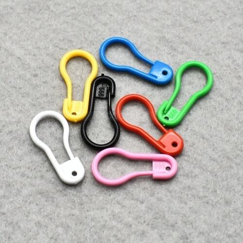 7/8"Length Colorful Plastic Safety Pins For Label Tags Fasteners Charms Baby Shower 100pcs/pack Free Shipping