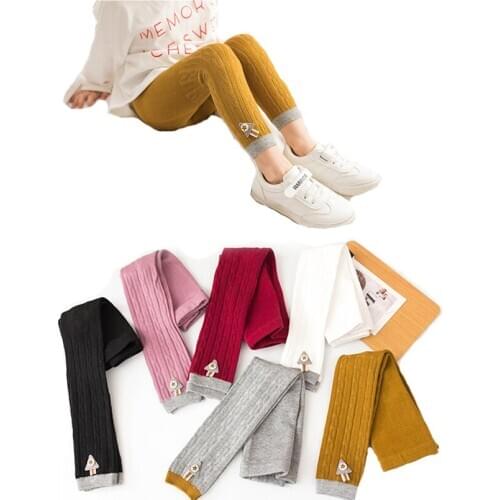 0-4Yrs Toddler girls legging Spring autumn solid stripe color princess girls tights kids stocking children leg warmers Pantyhose