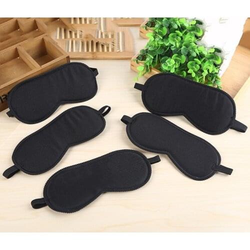 1PC Soft Portable Sleeping Mask Fast Sleeping Blindfold Shade Patch Travel Women Men Eye Masks Black Sleeping Mask