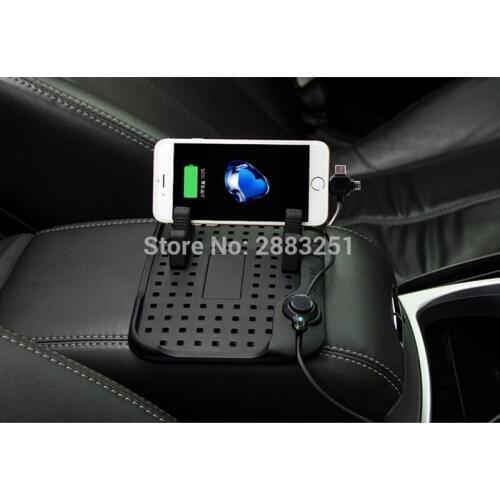 Multi-functional Car Navigation Mobile Phone Anti-Slip Mat USB Charger for Cadillac srx cts ats escalade sts dts bls Accessories