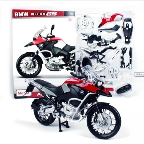 Maisto1:12 R1200 GS simulation alloy motorcycle model DIY assembly car model childrens birthday gift