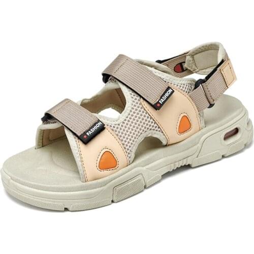 Mens Outdoor Sandals Casual Beach Shoes Air Cushion Summer Slippers Male Platforms Fashion Sandal 39-44 New Non-Slip Lightweight