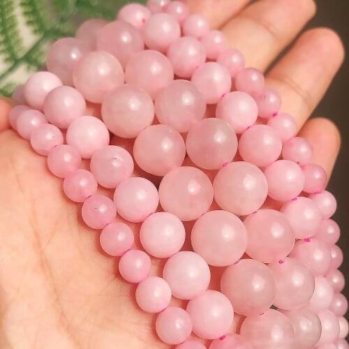 Natural Rose Quartzs Beads Jewelry 4/6/8/10/12mm Round Loose Spacer Beads For Jewelry Making Diy Bracelet Necklace