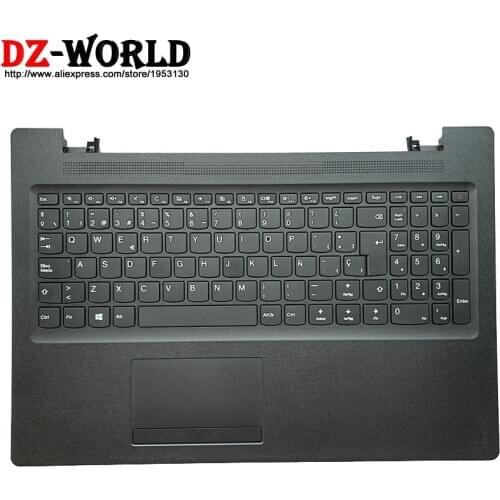 New Shell C Cover Palmrest Upper Case With Latin Spain Keyboard Touchpad for Lenovo Ideapad 110-15ACL IBR AST Laptop 5CB0M72588