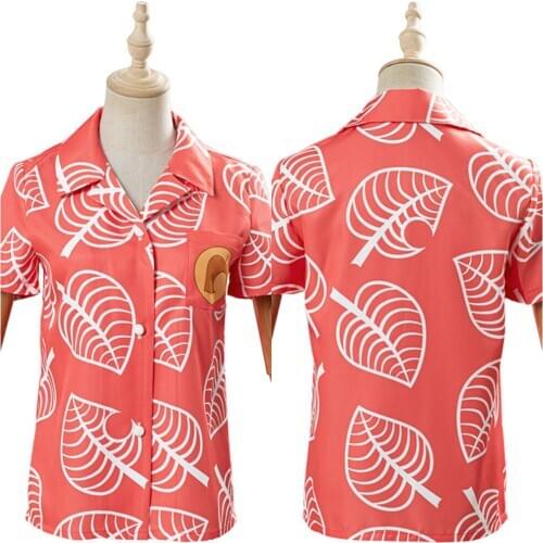 NeW Animal Crossing Cosplay T Shirt Isabelle Cosplay Shirt Costume Women Adult Girls Short Sleeve Tops Cosplay men women clothes