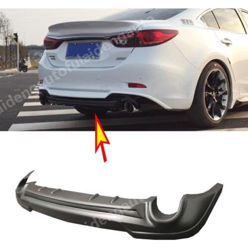For Mazda 6 M6 Atenza 2016-2018 New Unpainted Under Rear Bumper Diffuser Pad Lip rear splitter spoiler Car Styling