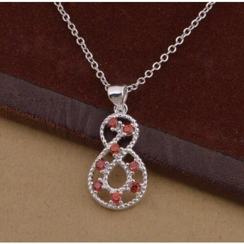 Wholesale silver plated Fashion jewelry chains necklace pendant WN-1479