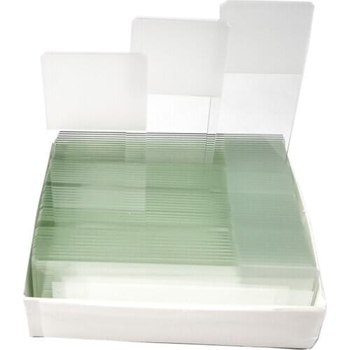Pre-clean Mircoscope Blank Glass Slide(50pcs) With 22 mm Square Glass Coverslip(100pcs