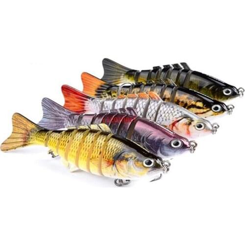 Fishing Lures Wobblers Swimbait Crankbait Hard Bait Isca Artificial Fishing Tackle Lifelike Lure 7 Segment 10cm 15.5g
