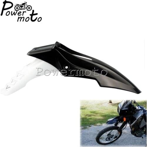Supermoto White/Black Enduro Front Fender Off Road Splash Mudguard Cover for Honda CRF50F Suzuki Kawasaki Yamaha Mud Guards