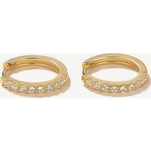 925 Sterling Silver Earrings For Women Small Hoop Earrings Gothic Girl Cartilage Ear Bone Earring Punk Spike Zircon aretes Z5