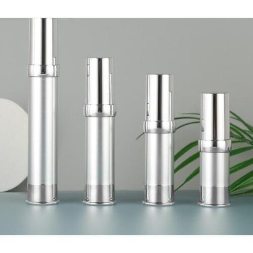 30ML silver airless bottle for lotion emulsion serum liquid foundation whitening essence recovery complex cosmetic packing