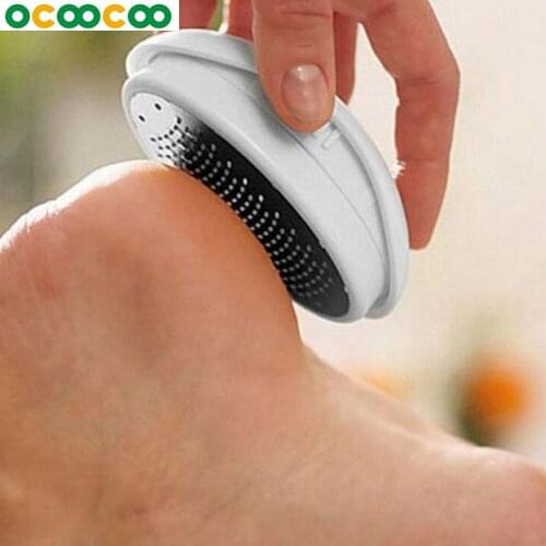 1pcs Pedicure Foot Care Tool Foot File Exfoliating Callus CuticleRemover Home Use Stainless Steel Massage Care Oval Egg Shape