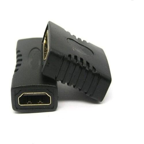 2 Pieces HDTV Connector Female to Female Joiner High speed Gold Plated HDMI-Compatible Interface F-F Adapter