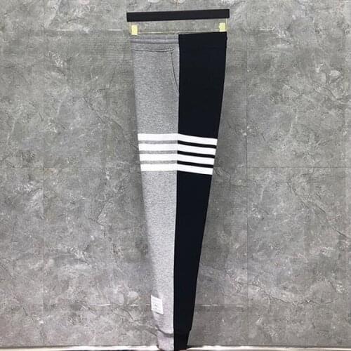 2021 Fashion Brand Sweatpants Men Panelled Casual Sports Trousers Tracksuit Bottoms Spliced Jogger Track Pants