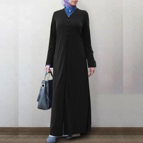 Abaya For Muslim Women Dress Kaftan Robe Trench Coats Femme Musulman Ensembles Abayas Hijab Caftan Dubai Turkey Islamic ClotF898