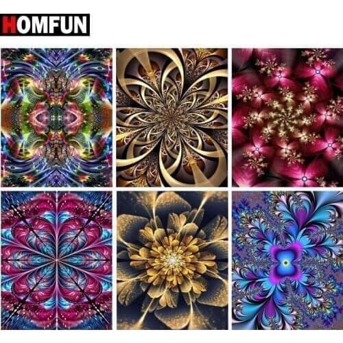 HOMFUN Diamond painting "Mandala scenery" Full Square/Round Drill Wall Decor Inlaid Resin Embroidery Craft Cross stitch