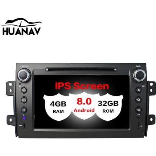 Android 8.0 Car DVD CD player GPS navigation for Suzuki SX4 2006-2012 Car head unit multimedia ruto radio player recorder navi