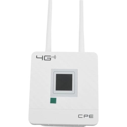 Wireless CPE 4G Wifi Router Portable Gateway FDD TDD LTE WCDMA GSM External Antennas SIM Card Slot WAN/LAN Port EU Plug
