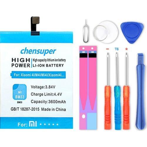 BM33 3600mAh 100% New Replacement Phone Battery For Xiaomi mi 4i M4i mi4i High Capacity Lithium Batteries
