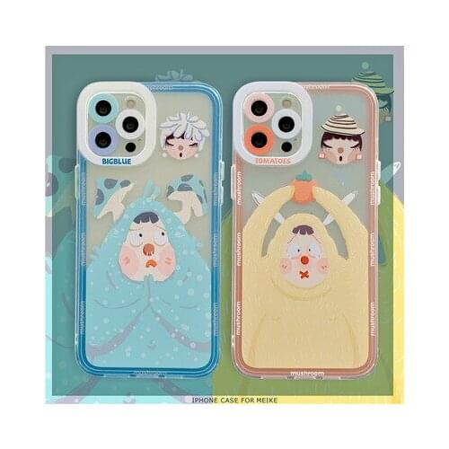 Phone Case Mobile Shell For iphone11 XR XS 7/8/SE 2020 11pro Xs 7p/8plus X/Xs 12 12pro/max 12mini Funny Graffiti Boy and Girl