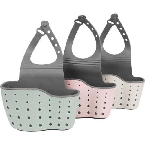 Kitchen Bathroom Sponge Holder Bag Scrubbers Soap Storage Rack Organizer Drying Rack Hanging Basket Kitchen Sink Sponge Holder