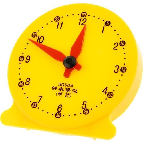 Baby Children Teaching Clock Learning To Tell Time Educational Toys Clock School Supplies