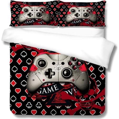 3D Bedding Set Queen Size Duvet Cover Set Xbox Game Handle Comforter Covers King Boys Man Beds Gift