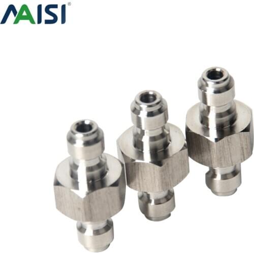 PCP Airforce Condor Paintbal Connector Stainless Steel 8mm Quick Double Male Connector For PCP Pump