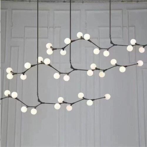 Creative Vines Chandelier Villa Staircase Ceiling Hanging Chandelier Lights Hotel Pendant Lamp Duplex Apartment Art Decor Lights