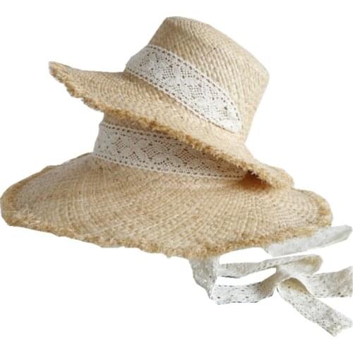 Family Matching Summer Hats Mom And Me Bow Lace Straw For Kids Women Girl Lady Daughter Star Sun Bohemia Beach Wear Accessories