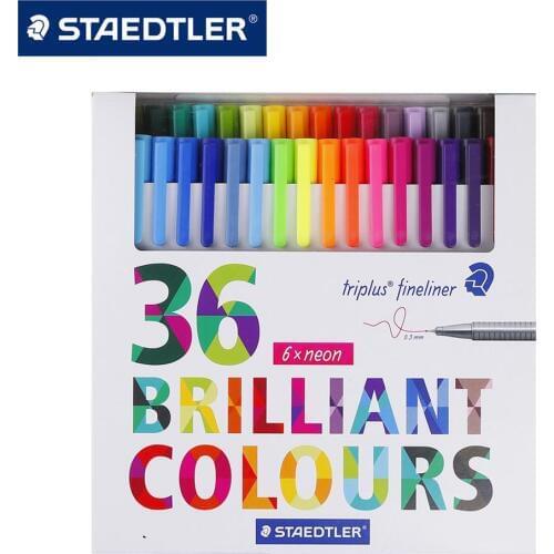 Staedtler Triplus Fineliner 50 Brilliant Colors 0.3mm Art Markers Fiber Pens Sketching Writing Drawing Pens