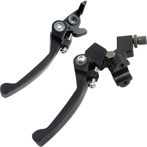 Motorcycle Black Chrome Clutch Brake Lever for 22mm 7/8 inch Handlebar 110cc 125cc 140cc TTR SSR Xmotos Apollo 125 Pit Dirt Bike