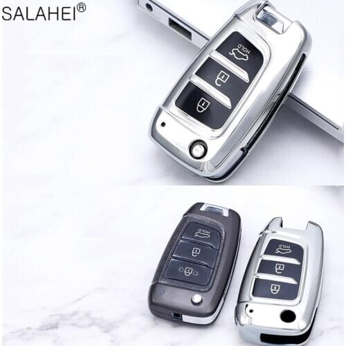 Soft TPU Car Remote Key Case Cover Shell For Hyundai Elantra Solaris 2017 Santa Fe Verna Tucson i35 i40 Genesis Fe Accessories