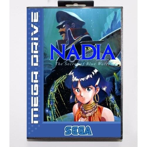 Nadia 16 bit MD Game Card With Retail Box For Sega Megadrive/Genesis