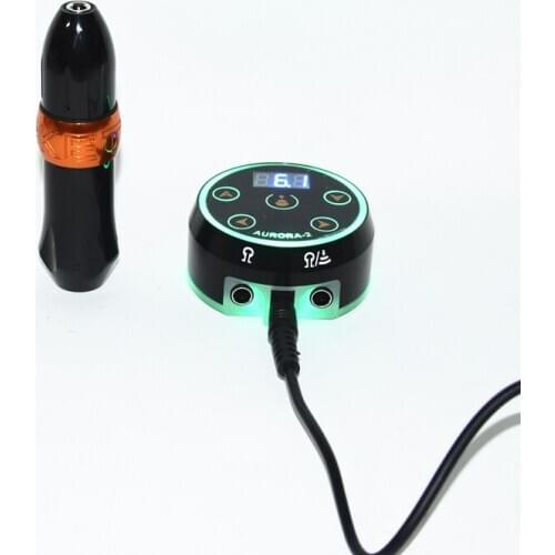 New Professional Mini LCD Tattoo Power Supply With Rocket Tattoo Machine Pen Permanent Makeup Tattoo Kit Sets Supply