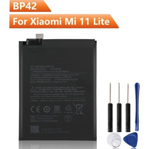 Xiao Mi Original Replacement Phone Battery BP42 For Xiaomi Mi 11 Lite Rechargeable Battery 4250mAh